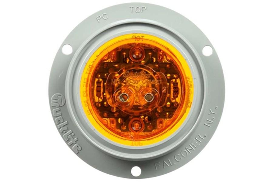 Picture of Truck-Lite Round Low Profile PL-10 Clearance Marker 8 Diode Light w/ Flange
Mount