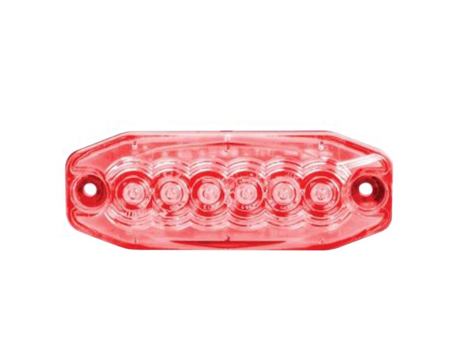 Picture of Maxxima Ultra Thin Class 2 Warning Lights 6 LED Clear Lenses