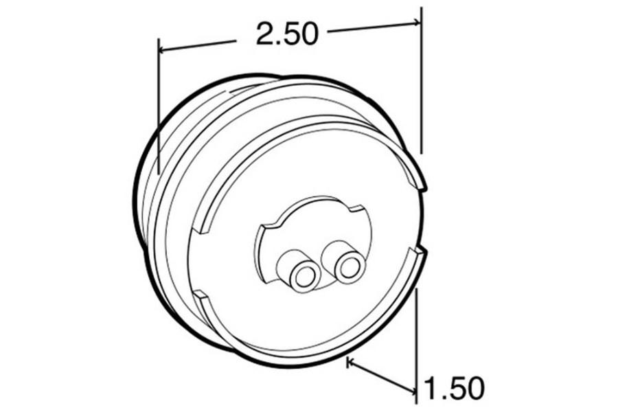 Picture of Truck-Lite Round 10 Series High Profile 8 Diode Marker Clearance Light