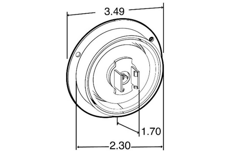 Picture of Truck-Lite Fit 'N Forget High Profile Marker Clearance 8 Diode Light w/ Flange
Mount