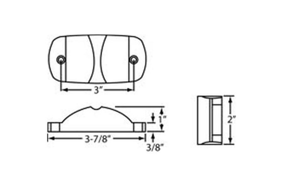Picture of Truck-Lite 8 Diode Stripped End Hardwired Marker Clearance Light