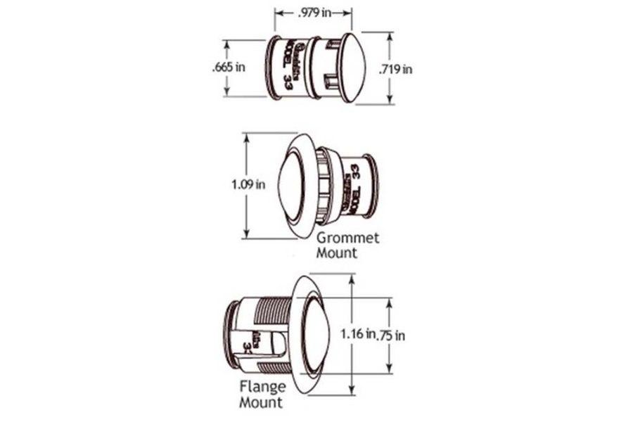 Picture of Truck-Lite 1 Diode White Auxiliary LED Light