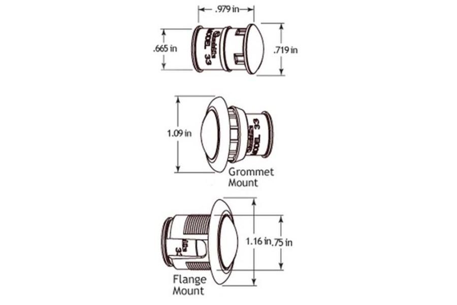 Picture of Truck-Lite 1 Diode White Auxiliary LED Light