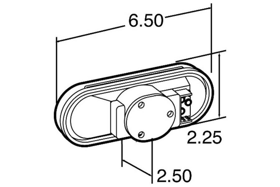Picture of Truck-Lite Oval Side Turn Signal Incandescent Light
