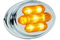 Picture of MAXXIMA Mini Oval LED Clearance Light with Tiered Bezel