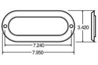 Picture of Truck-Lite Stainless Steel Oval Flange Cover