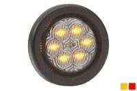 Picture of Maxxima 2" Round LED Clearance Light with Clearn Lens, Grommet and Short Wire