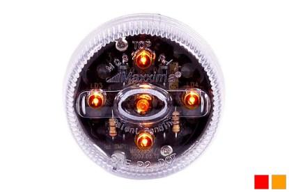 Picture of Maxxima 2" Round Clearance Marker Light w/ Clear Lens and 5 LEDs