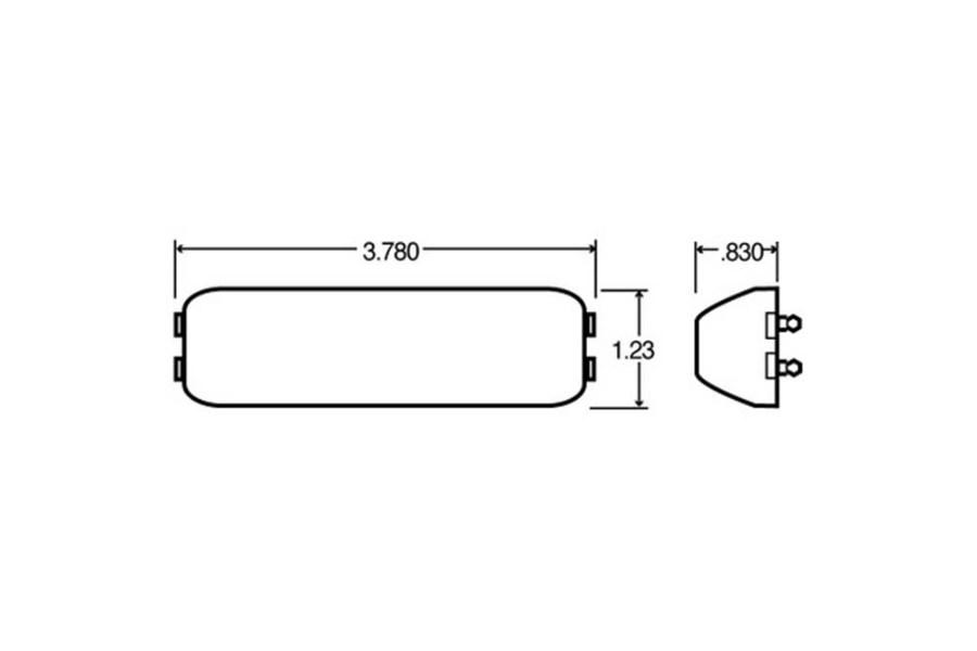 Picture of Truck-Lite Rectangular 19 Series Male Pin Marker Clearance Light