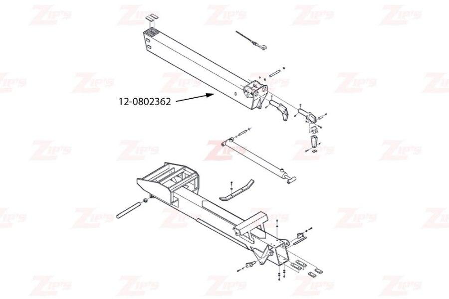 Picture of Miller Inner Boom Weldment, Century, Challenger HD Wreckers