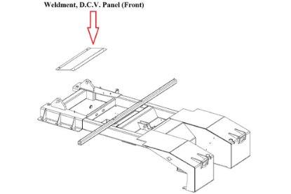Picture of D.C.V. Front Panel Weldment