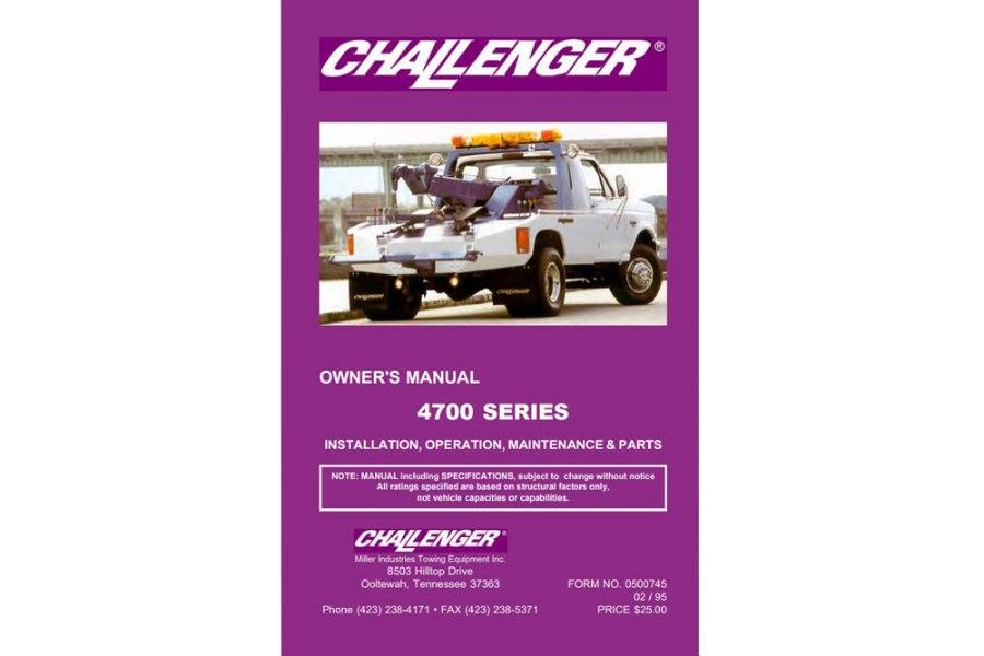 Picture of Manual, Challenger 4700