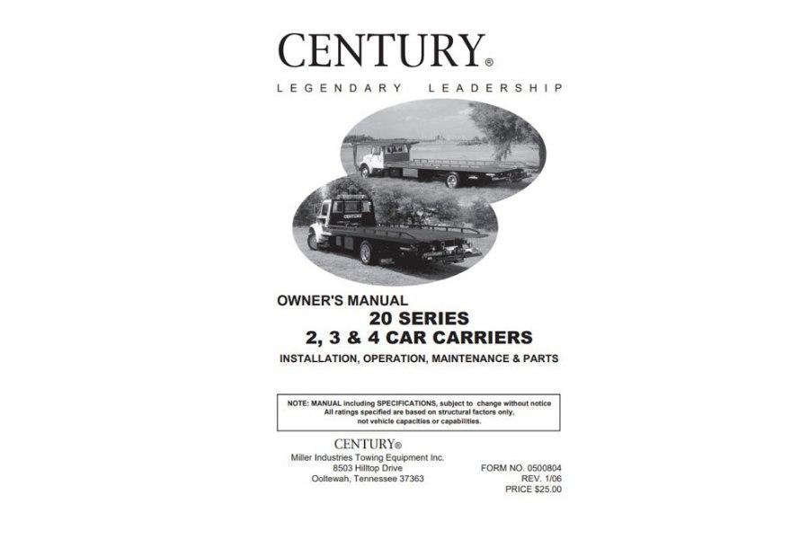 Picture of Owners Manual - 20 Series