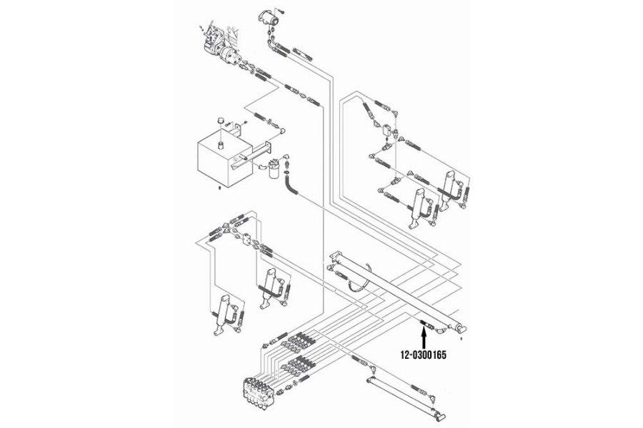 Picture of Miller Hose Assembly, 91", High Pressure