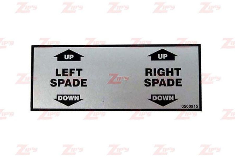 Picture of Miller Decal, Spade, Control Panel