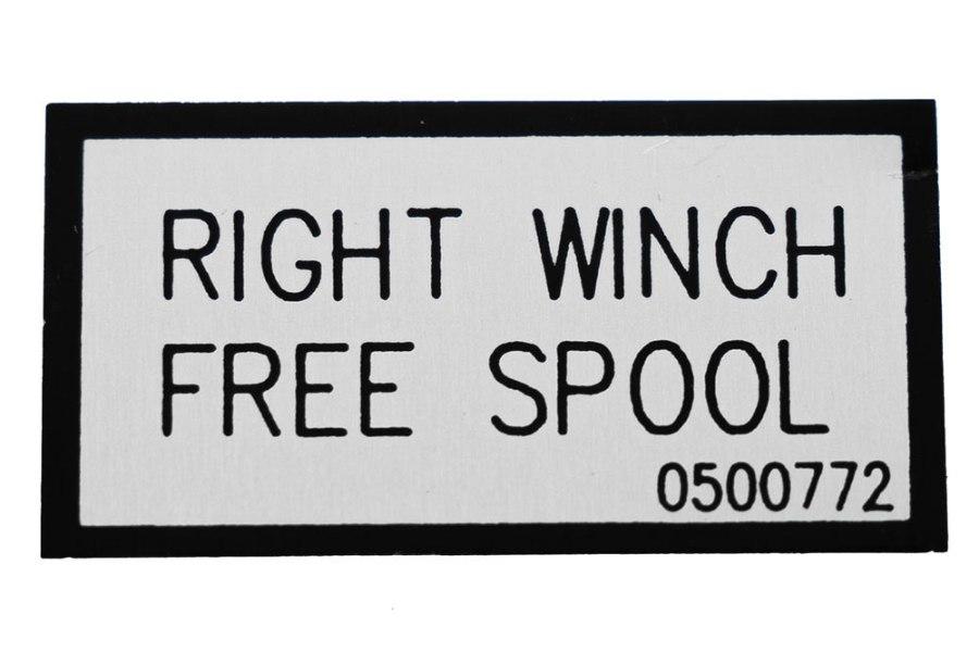 Picture of Decal-Rt Winch Free Sp
