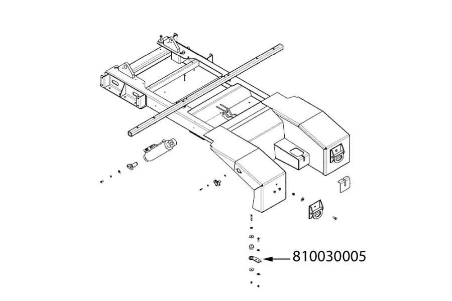 Picture of Miller Rear Body Mounting Plate, Century, Eagle, Vulcan