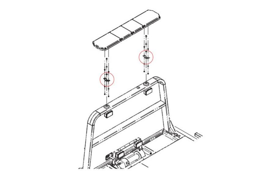 Picture of Jerr-Dan High Mount Lightbar Bracket