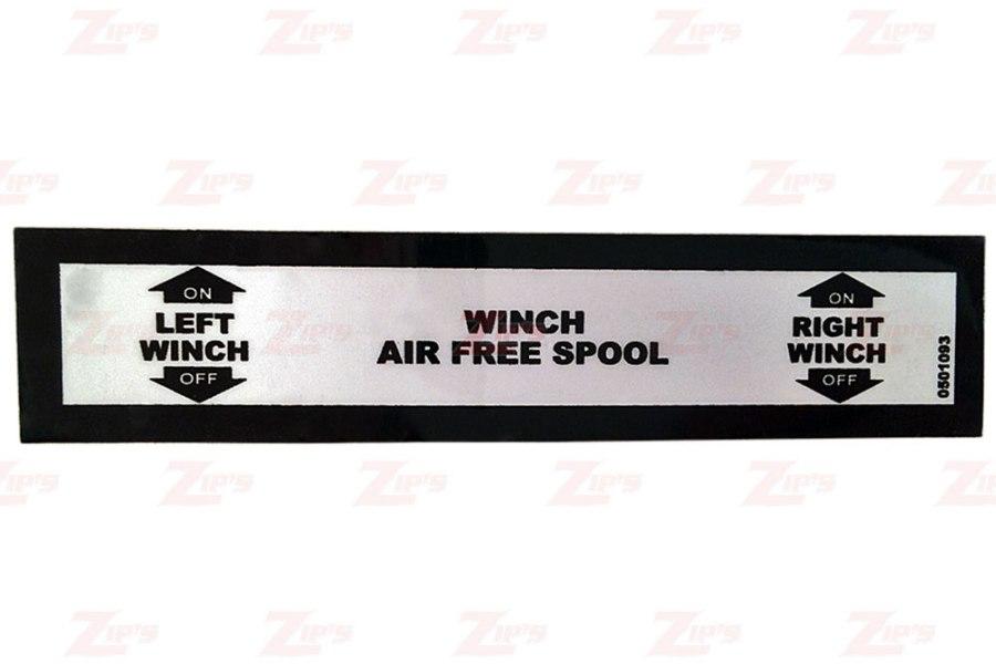 Picture of Decal Winch Air Freespool-2Spd