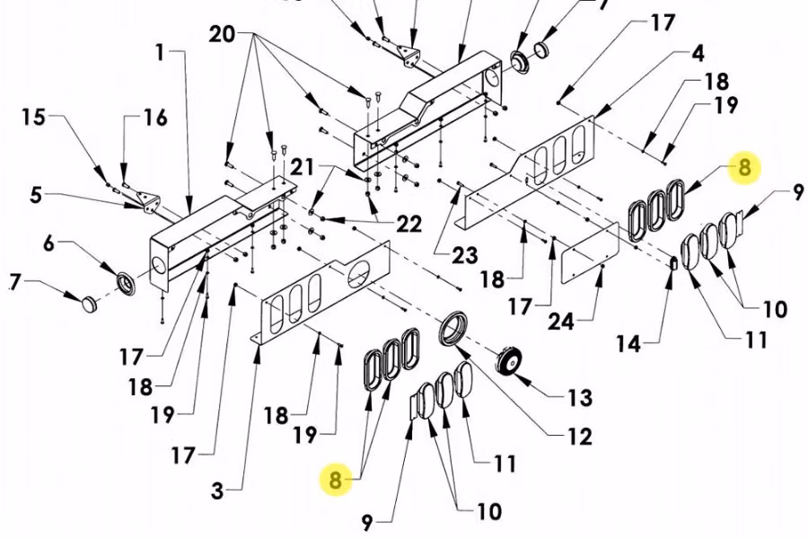 Picture of Miller Light 6" Oval, Grommet