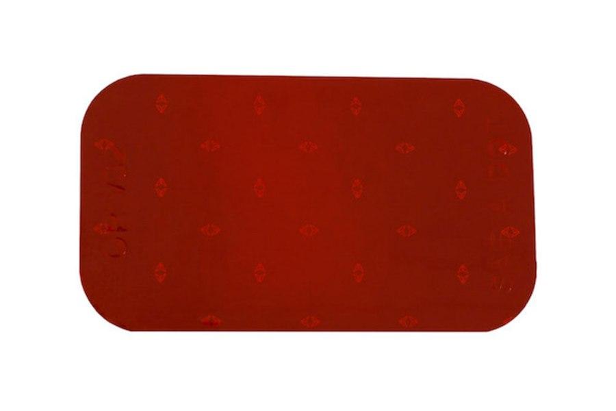 Picture of Buyers Products Replacement Rectangular DOT Stick-On Reflectors Red 3.5"