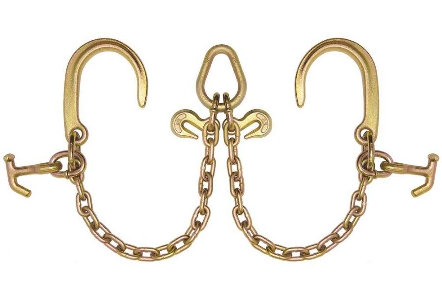 Picture of B/A Products V-Chain, Grade 70, 5/16" w/8" J and Hammerhead Hooks, 2'