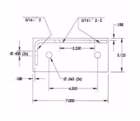 Miller Front Right Hand Mud Flap Mounting Bracket Additional Angle