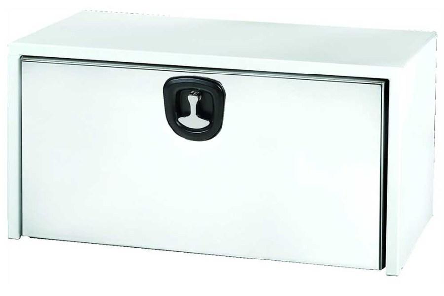 Picture of Buyers White Steel Underbody Truck Box with Stainless Door Series