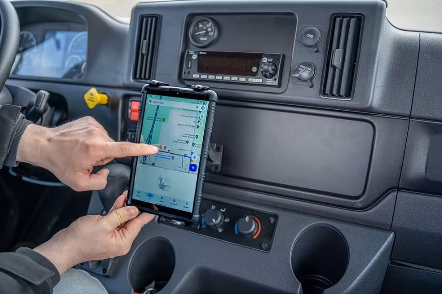 Picture of Arkon Mounts Heavy-Duty Drill Base Slim-Grip Tablet Mount