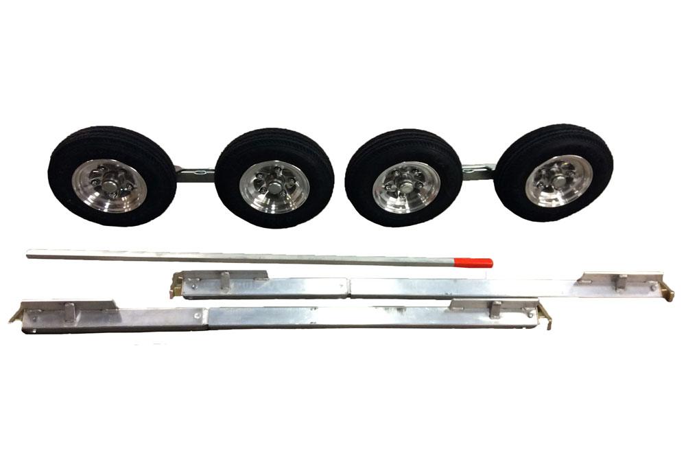 Collins Hi-Speed Dolly PRO Dolly Set Zinc Plated w/ Aluminum Axles and ...