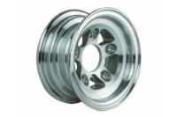 Picture of Collins Dolly Replacement Wheel Aluminum Slotted Diamond Cut Finish 8" x 3.75"
- Wheel Only