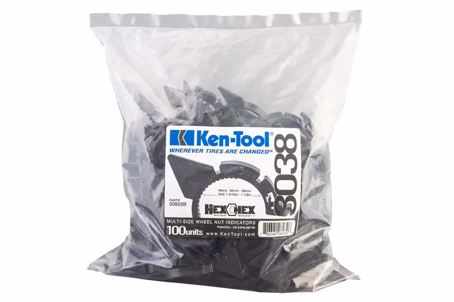 Picture of Ken-Tool HexChex Multi-Size Loose Wheel Nut Indicator - 100 Pack