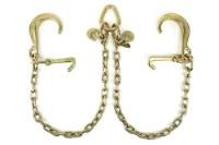 Picture of SafeAll V-Chain Assembly w/ 8" J Hook and MJ Hook