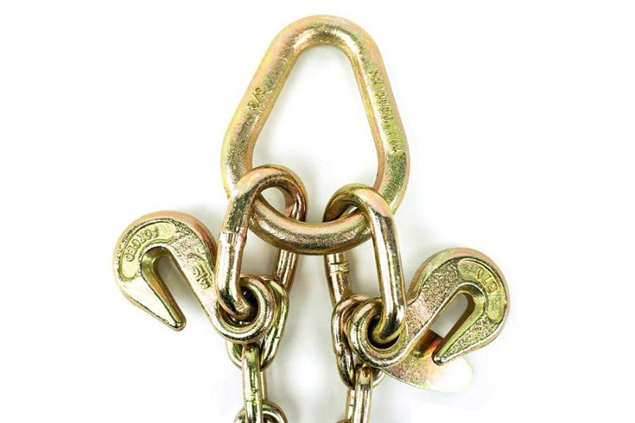 Picture of SafeAll V-Chain Assembly w/ 8" J Hook and MJ Hook