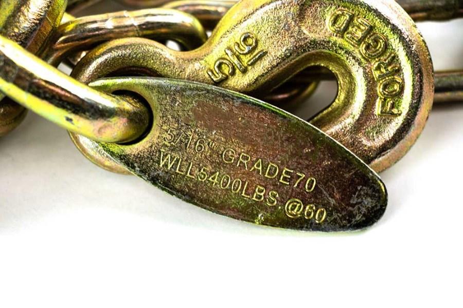 Picture of SafeAll V-Chain Assembly w/ 8" J Hook and MJ Hook