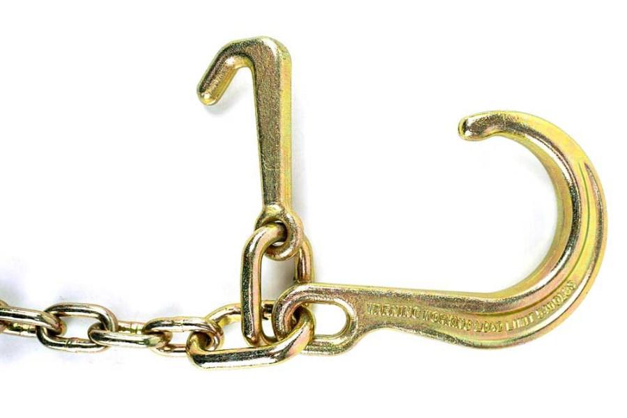 Picture of SafeAll V-Chain Assembly w/ 8" J Hook and MJ Hook