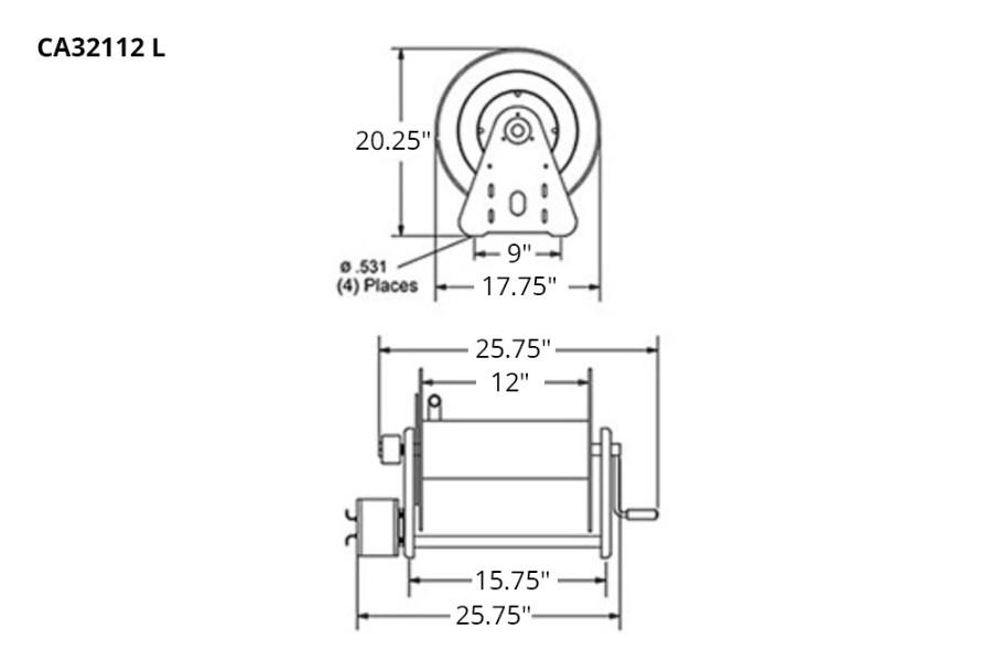Picture of Reelcraft 30000 Series Hand Crank Hose Reel