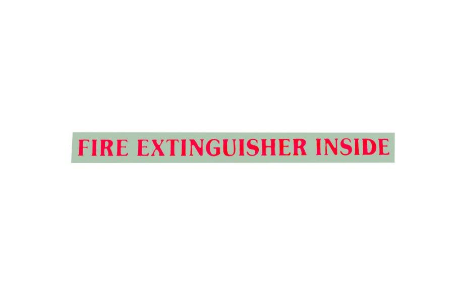 Picture of Decal,Fire Extinguisher,Red