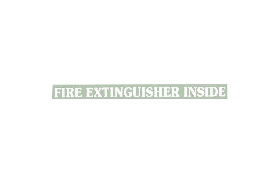 Picture of Decal,Fire Extinguisher,White