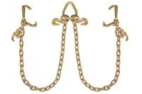 B/A V-Chain, Grade 70, 5/16" w/R, T and Mini J-Hooks, 2'