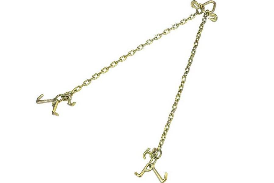 B/A V-Chain, Grade 70, 5/16" w/R, T and Mini J-Hooks, 2' Additional Angle