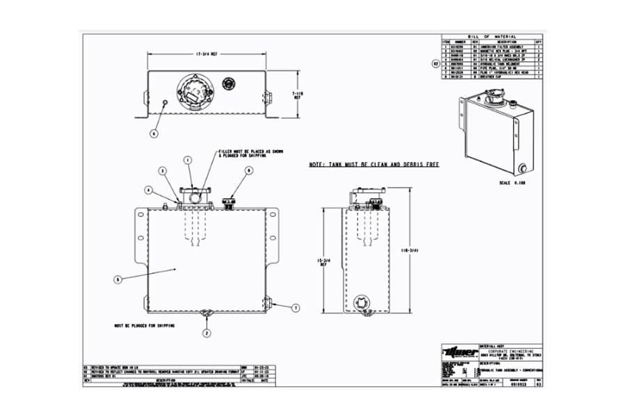 Picture of Miller Hydraulic Tank Assembly, Narrow
