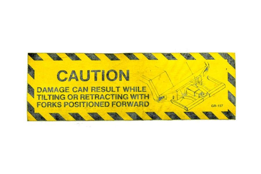 Picture of Decal, Caution Fork Pos.