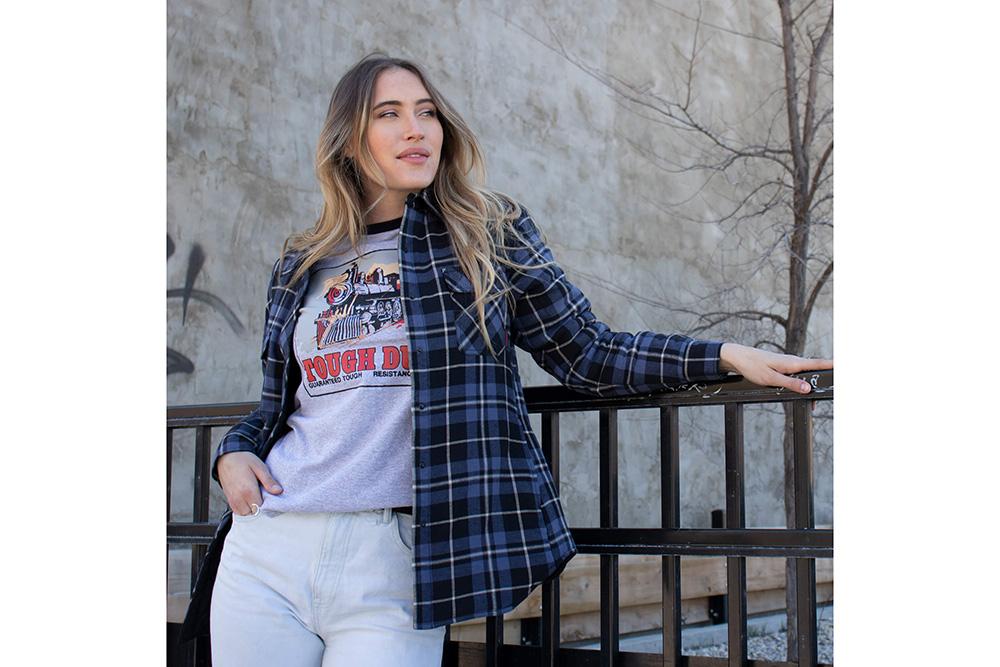 Picture of Tough Duck Women's Quilt-Lined Flannel Shirt
