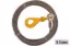 Picture of B/A Products Steel Core Winch Cable with Self-Locking Swivel Hook