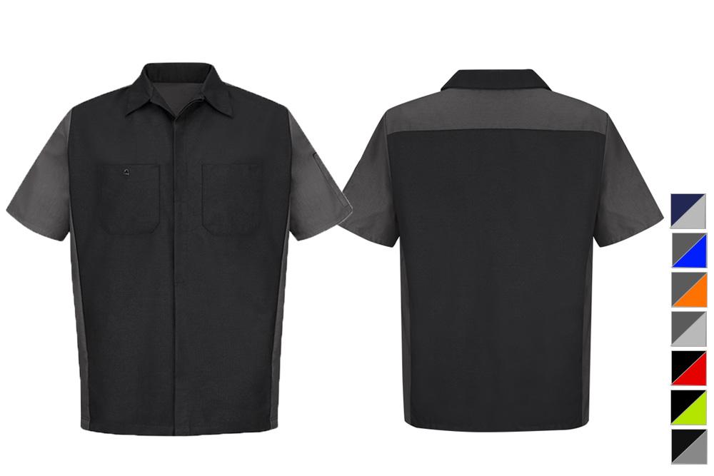 Picture of Red Kap Short Sleeve Two-Tone Crew Shirt