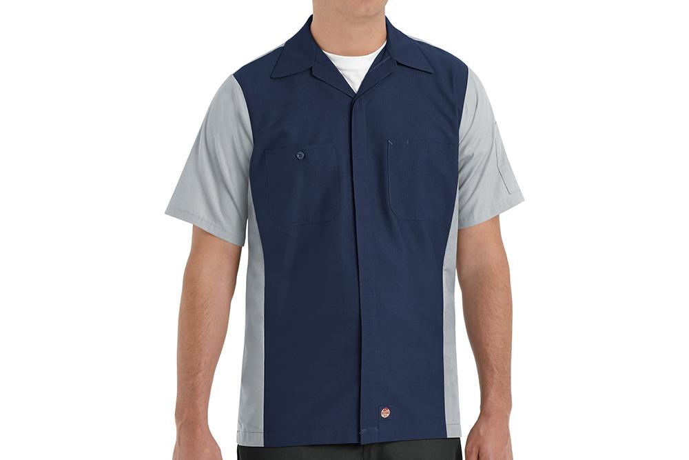 Picture of Red Kap Short Sleeve Two-Tone Crew Shirt