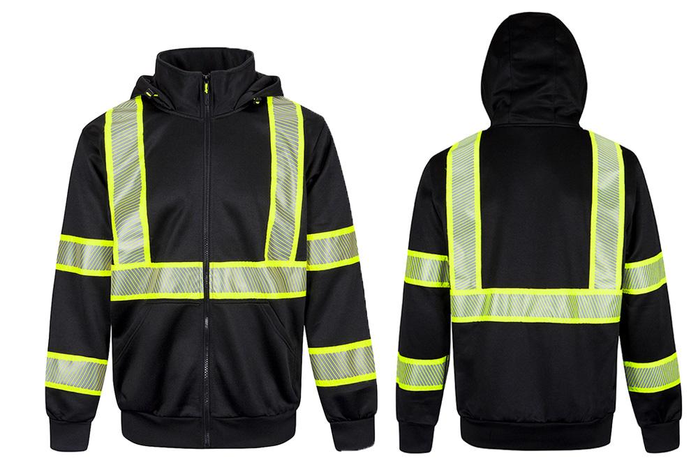 Picture of Portwest Iona Plus Black Zip-Up Hoodie