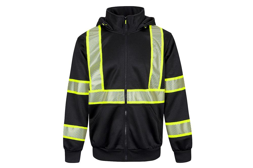 Picture of Portwest Iona Plus Black Zip-Up Hoodie