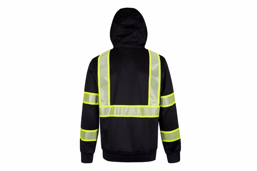 Picture of Portwest Iona Plus Black Zip-Up Hoodie
